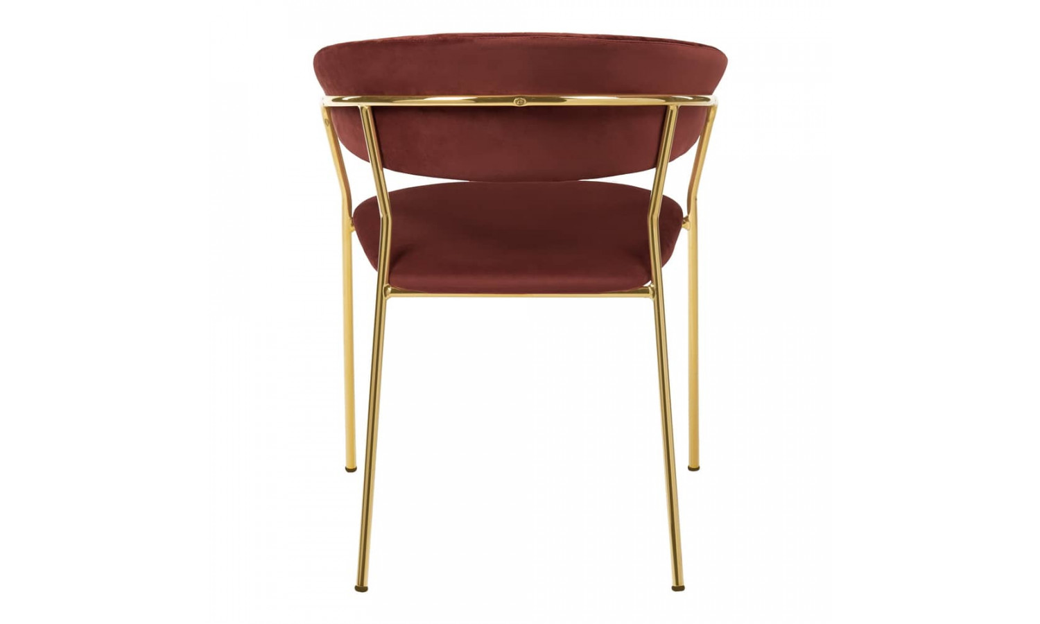 Стул Turin терракотовый с золотыми ножками