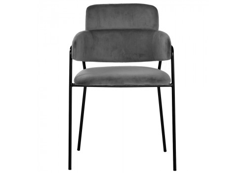 Стул Napoli серый с черными ножками