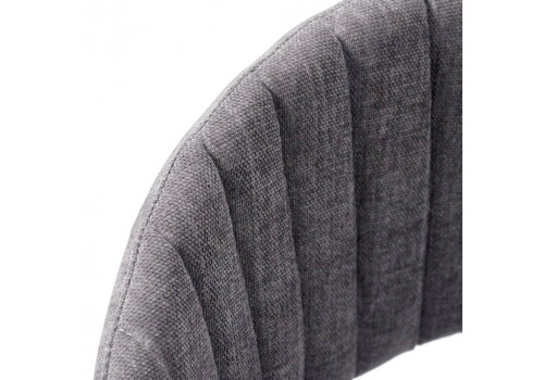 Стул Turin серый вельвет с чёрными ножками