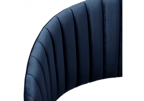 Стул Turin синий с золотыми ножками