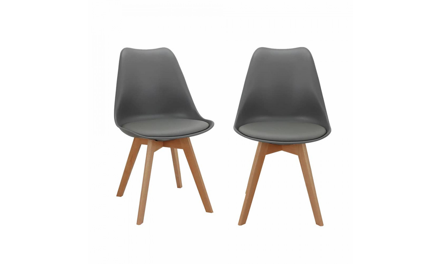 Комплект из 2-х стульев Eames Bon серый