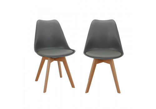 Комплект из 2-х стульев Eames Bon серый