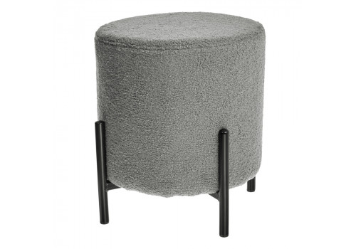 Стул-пуф Otis светло-серый, искусственный мех