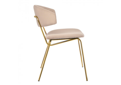 Стул Elle латте с золотыми ножками RF 0780
