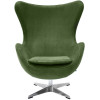 Кресло EGG STYLE CHAIR зеленый, искусственная замша