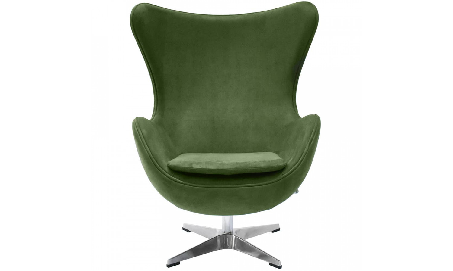 Кресло EGG STYLE CHAIR зеленый, искусственная замша