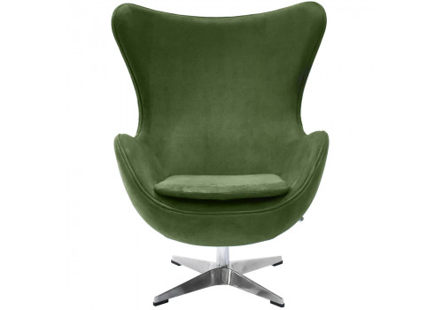 Кресло EGG STYLE CHAIR зеленый, искусственная замша