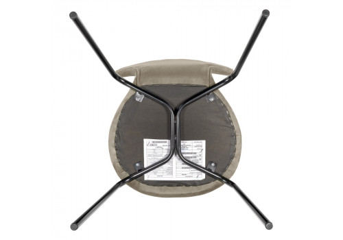 Стул Seven Style латте велюр с чёрными ножками