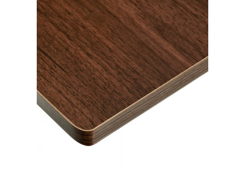 Стол многофункциональный на колёсах, 48x40 см, «РОЛЕТ», 1 ножка, регул.высота, мдф, металл, тёмн. дерево, чёрный