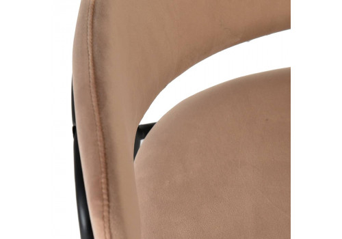 Стул Napoli латте с черными ножками