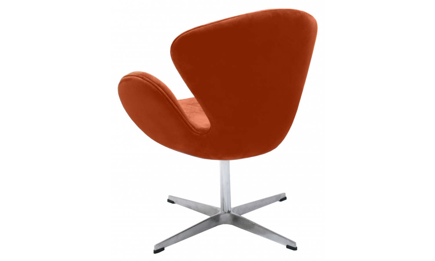 Кресло SWAN STYLE CHAIR терракотовый, искусственная замша