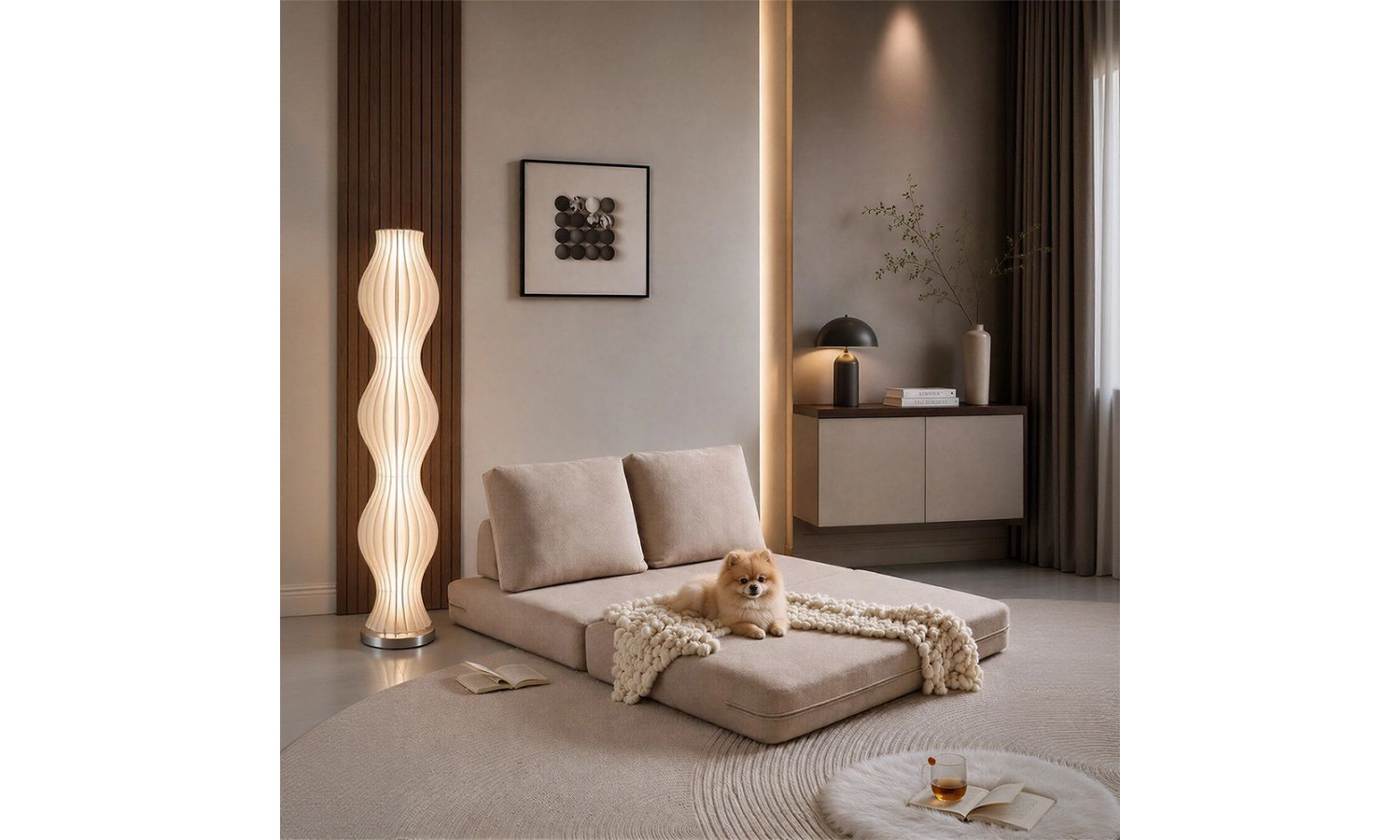 Диван Флекс двухместный раскладной бежевый – Bradex home