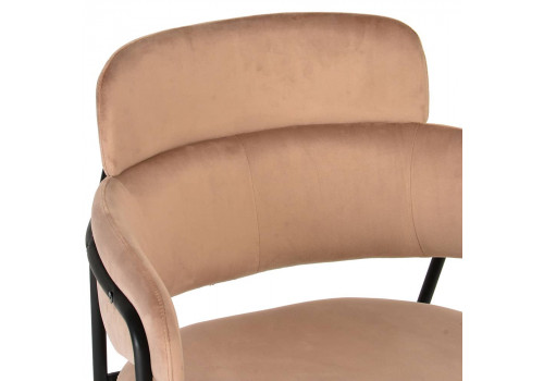 Стул Napoli латте с черными ножками