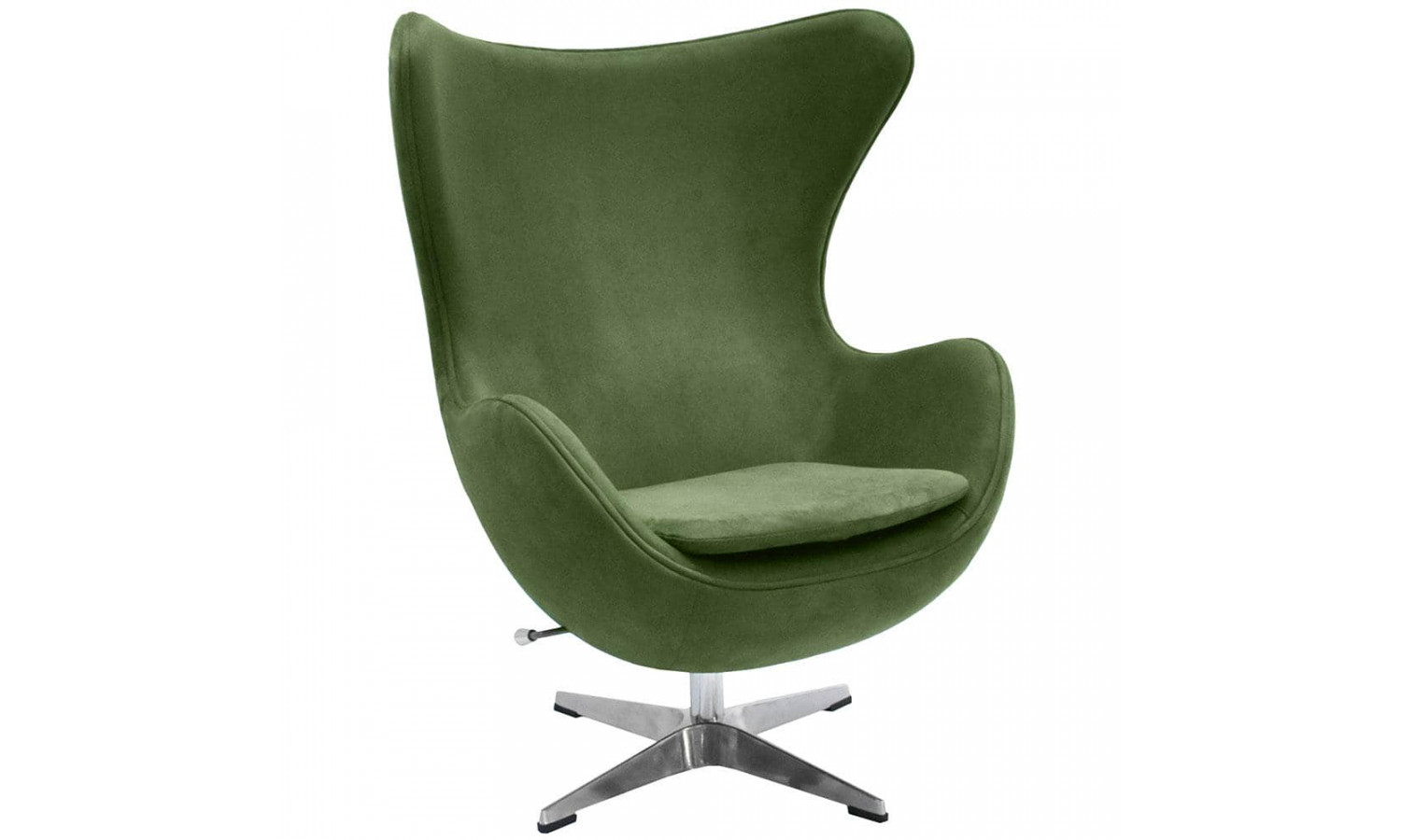 Кресло EGG STYLE CHAIR зеленый, искусственная замша