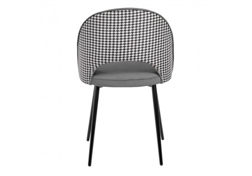 Стул Leo тёмно-серый с жаккардом