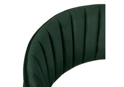 Стул полубарный Turin зеленый с золотыми ножками