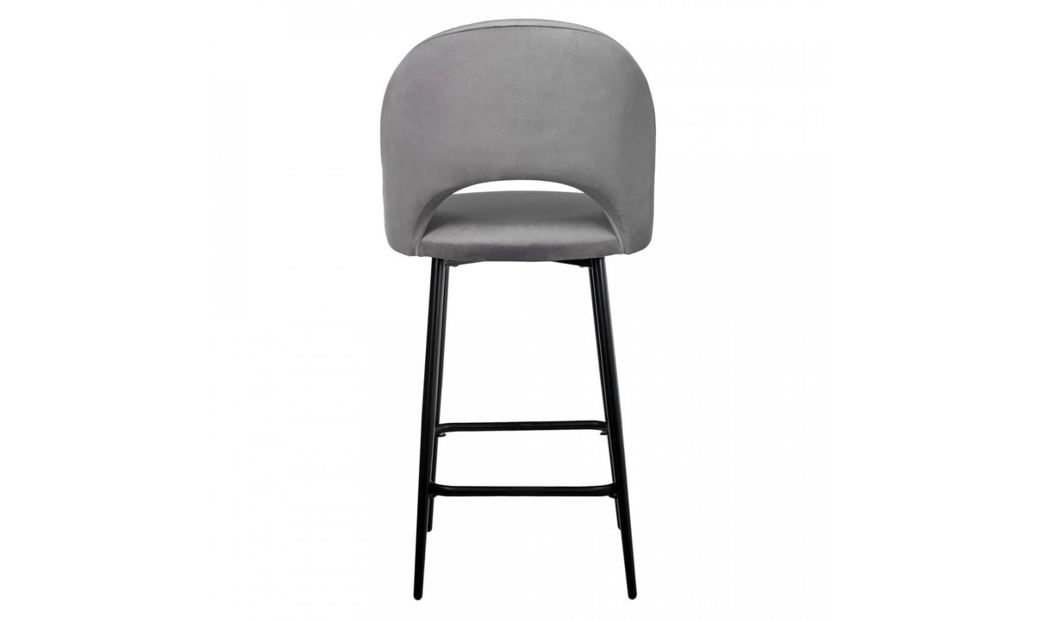 Стул полубарный Leo темно-серый