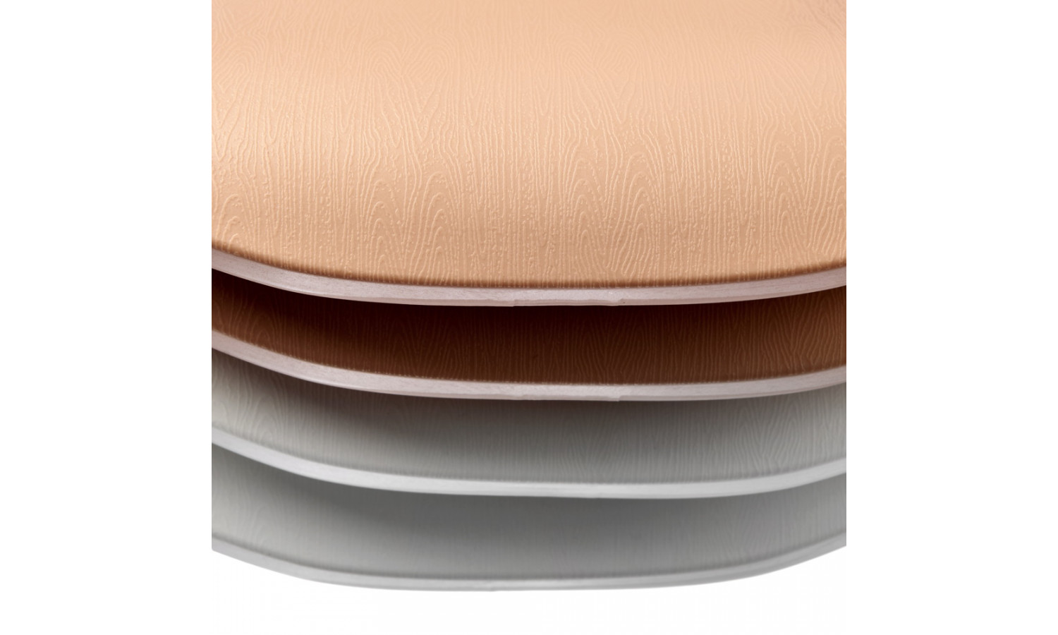 Стул Seven Style пудровый с белыми ножками