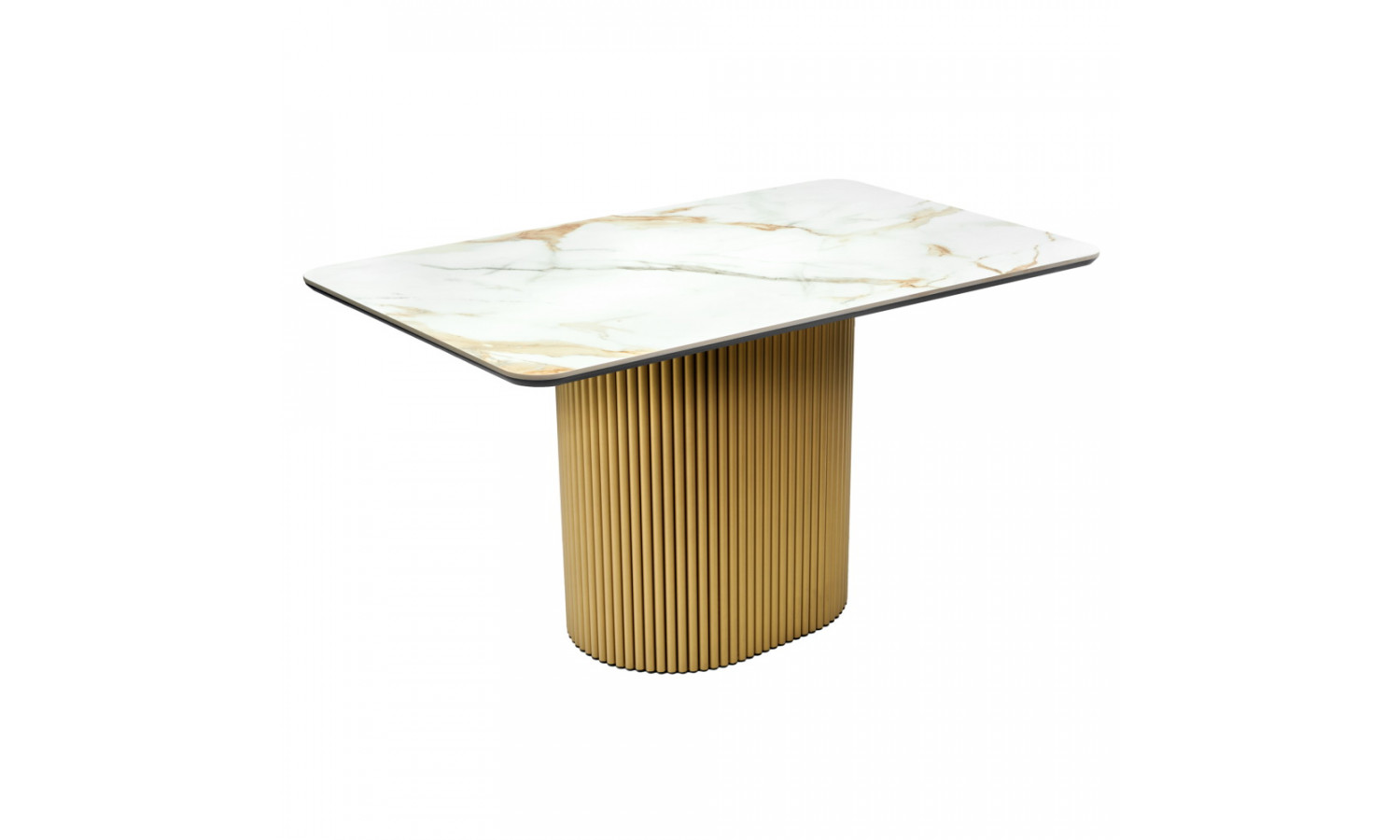 Стол Festa 140x85x77см, керамогранит Calacatte gold мрамор