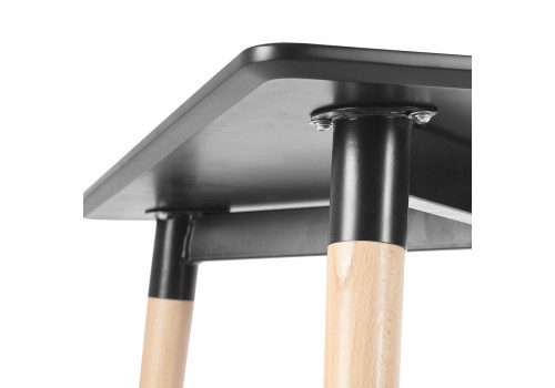 Стол Summer 80х80x75см, чёрный