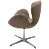Кресло SWAN STYLE CHAIR латте, искусственная замша