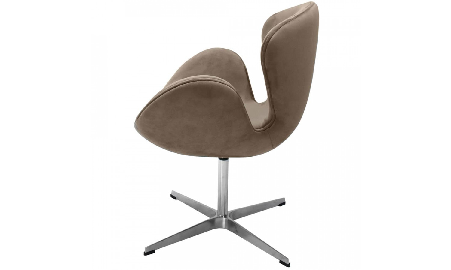 Кресло SWAN STYLE CHAIR латте, искусственная замша