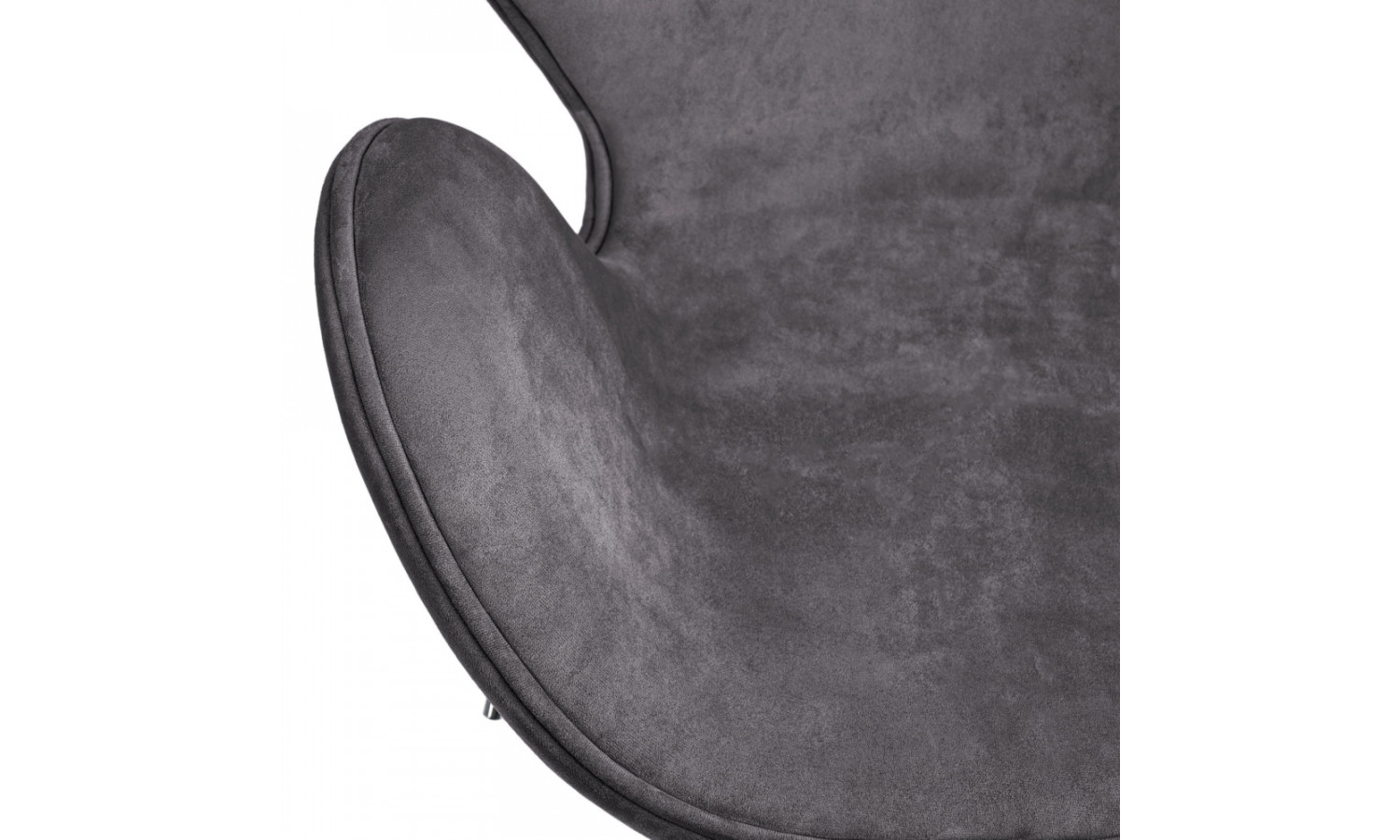 Кресло SWAN STYLE CHAIR тёмно-серый, искусственная замша