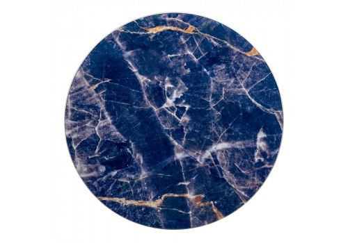 Набор кофейных столиков Tango темно-синий с ножками матовое золото, 2шт