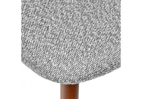 Стул полубарный Lucas светло-серый букле, ножки цвета орех