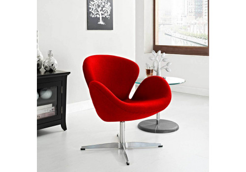 Кресло SWAN CHAIR красный кашемир