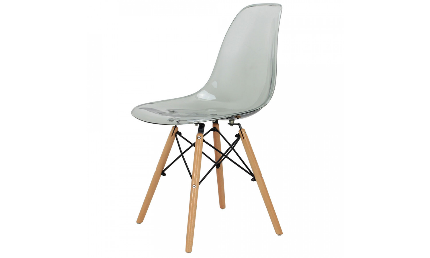 Стул Eames прозрачный серый