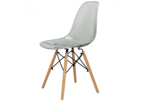Стул Eames прозрачный серый