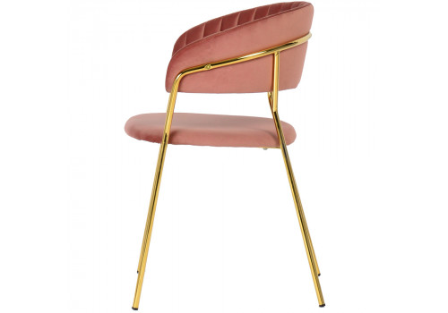 Стул Turin пудровый с золотыми ножками