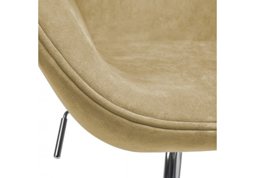 Кресло SWAN STYLE CHAIR карамельный, искусственная замша