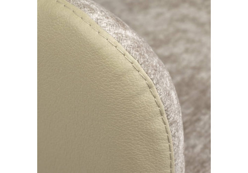 Стул Bruno латте шенилл с экокожей с поворотным механизмом