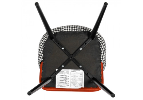 Стул Paola оранжевый с жаккардом