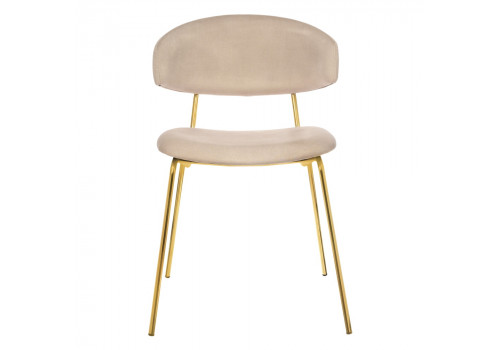Стул Elle латте с золотыми ножками RF 0780