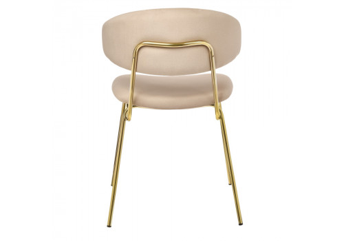 Стул Elle латте с золотыми ножками RF 0780