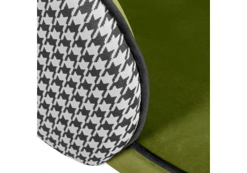 Стул Paola зеленый с жаккардом