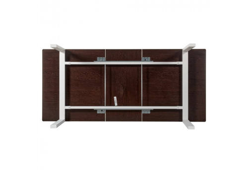 Стол Areal раскладной 140-180х80х75 белый мрамор с белыми ножками