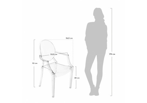 Стул Louis Ghost прозрачный
