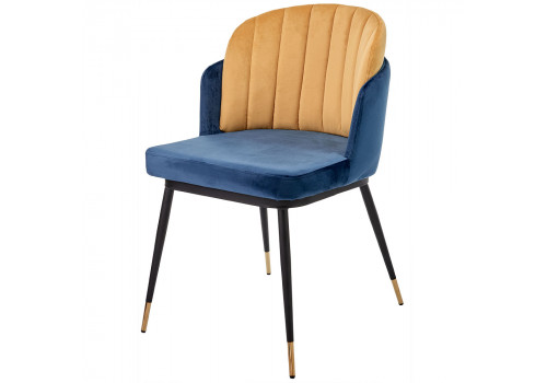 Стул Peki синий, горчичный