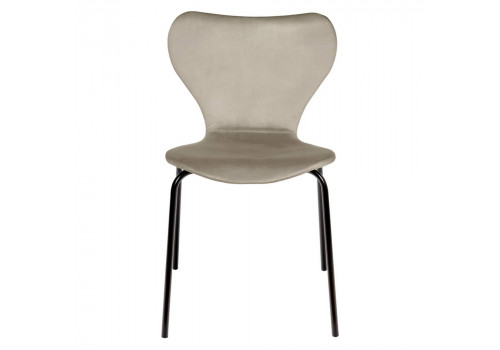 Стул Seven Style латте велюр с чёрными ножками