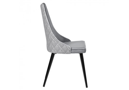 Стул Dave серый с жаккардом
