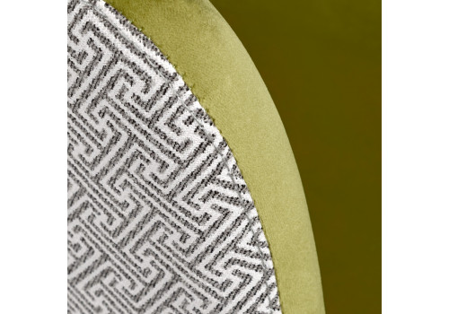 Стул Bruno ярко-зеленый с жаккардом