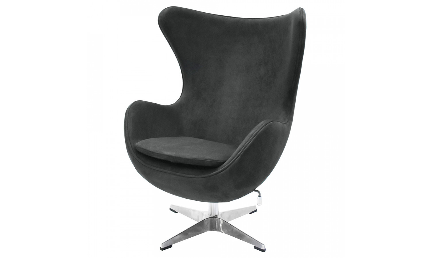 Кресло EGG STYLE CHAIR графит, искусственная замша