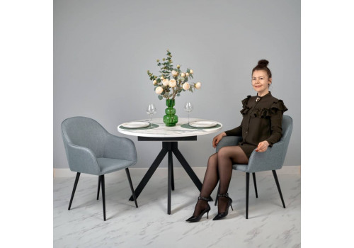 Стул Frida серо-синяя рогожка