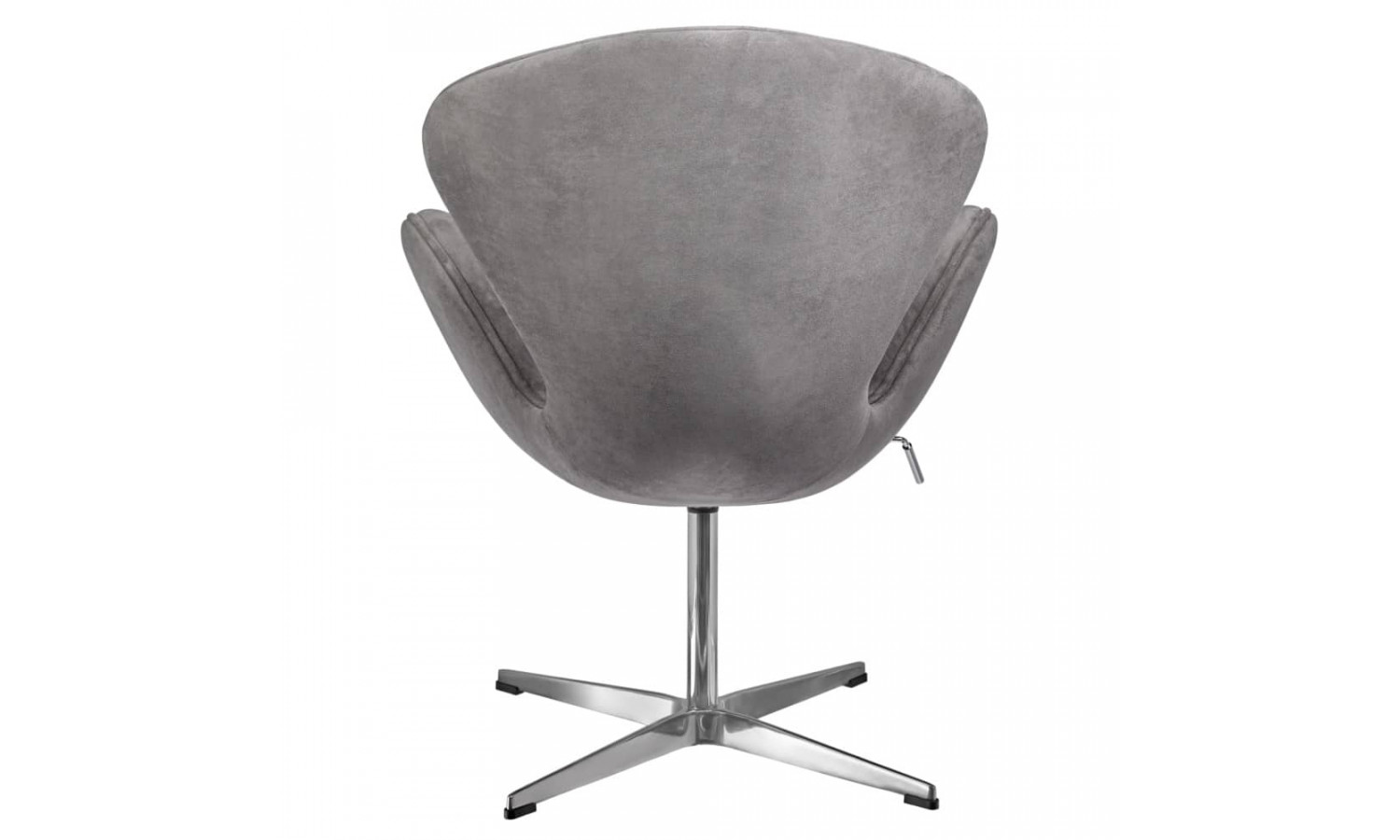 Кресло SWAN STYLE CHAIR серый, искусственная замша