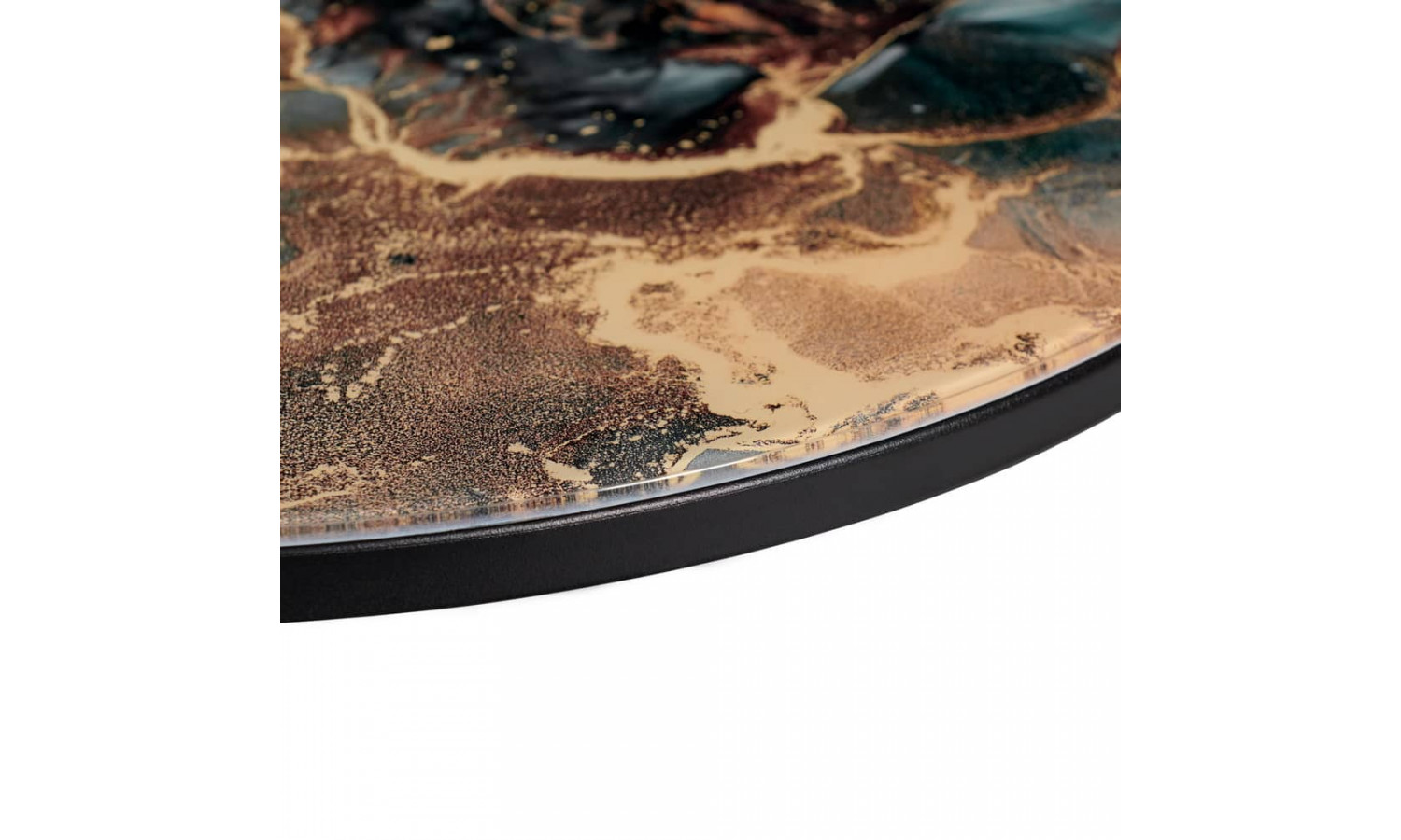 Набор кофейных столиков Tango космический с чёрными ножками, 2шт