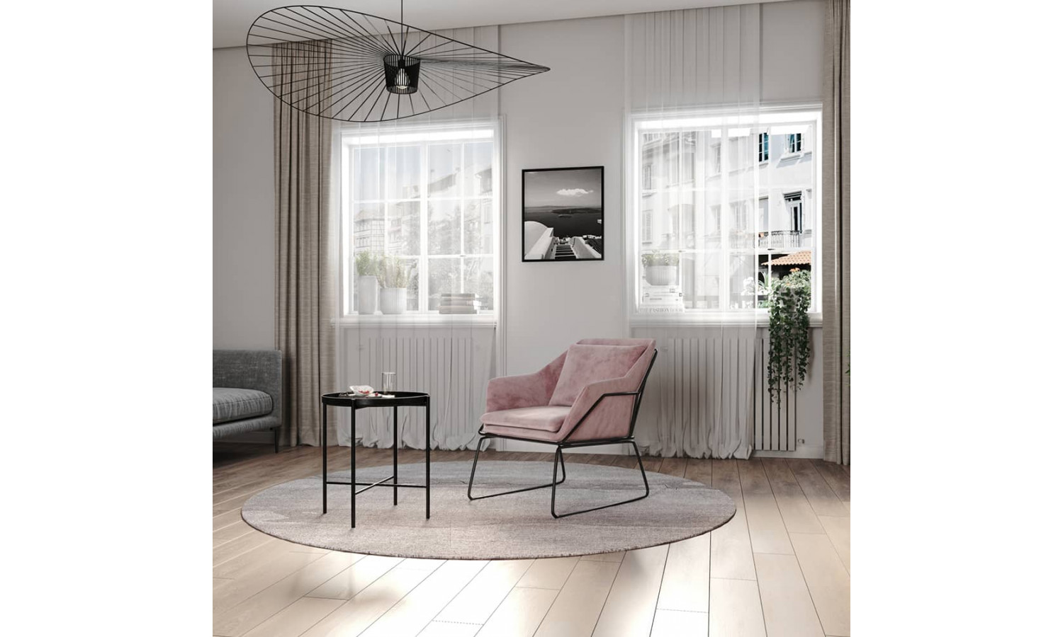 Оттоманка ALEX пудровый